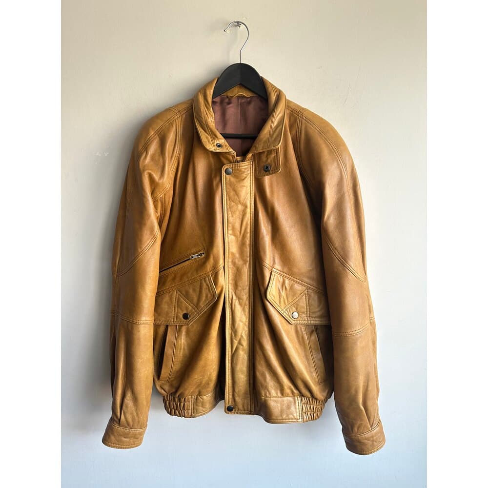 Vintage Bomber Deri Ceket 