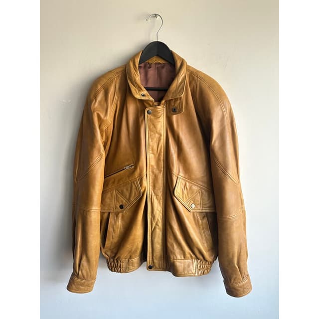 Vintage Bomber Deri Ceket 
