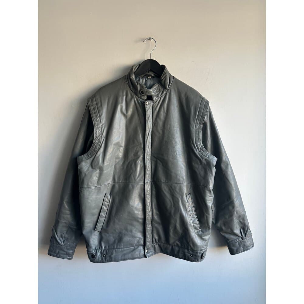Vintage Bomber Deri Ceket