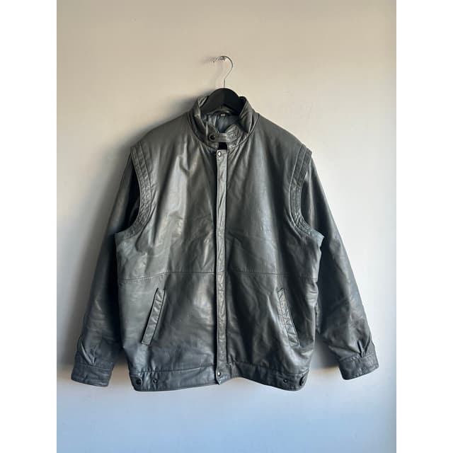 Vintage Bomber Deri Ceket