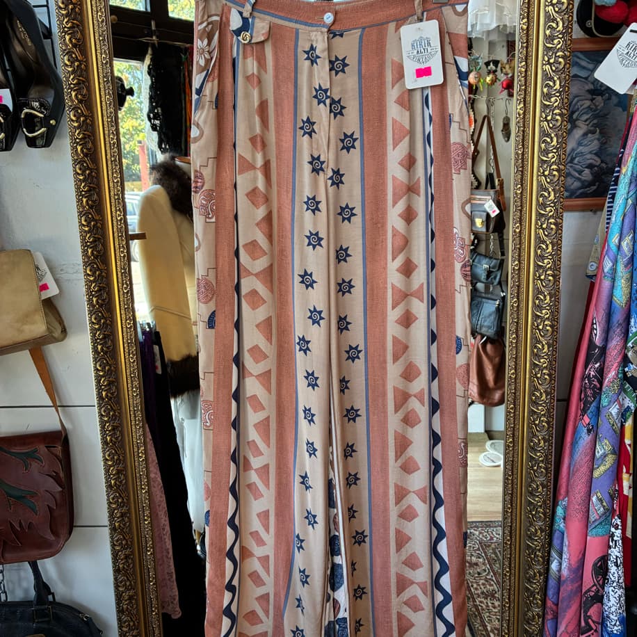 70’s Anatolia Sun Pattern Pants — Bohemian Spirit