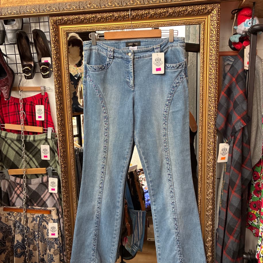 00's Escada Denim Trousers 