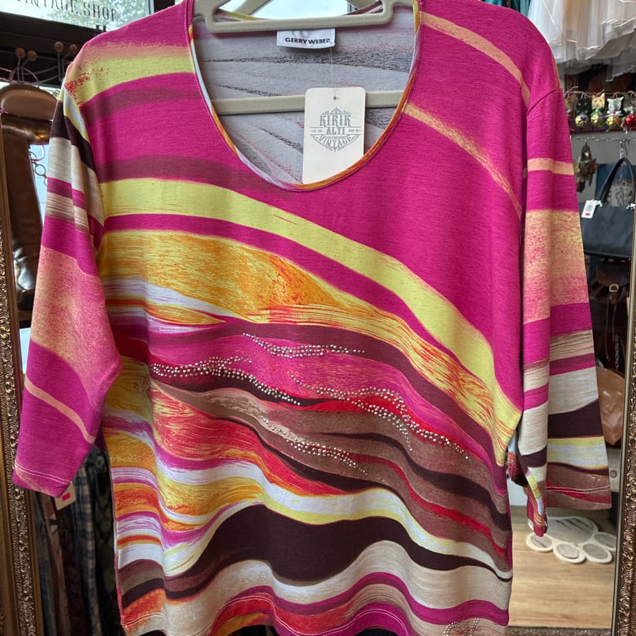 00’s Gerry Weber Colorwave Rhinestone Top
