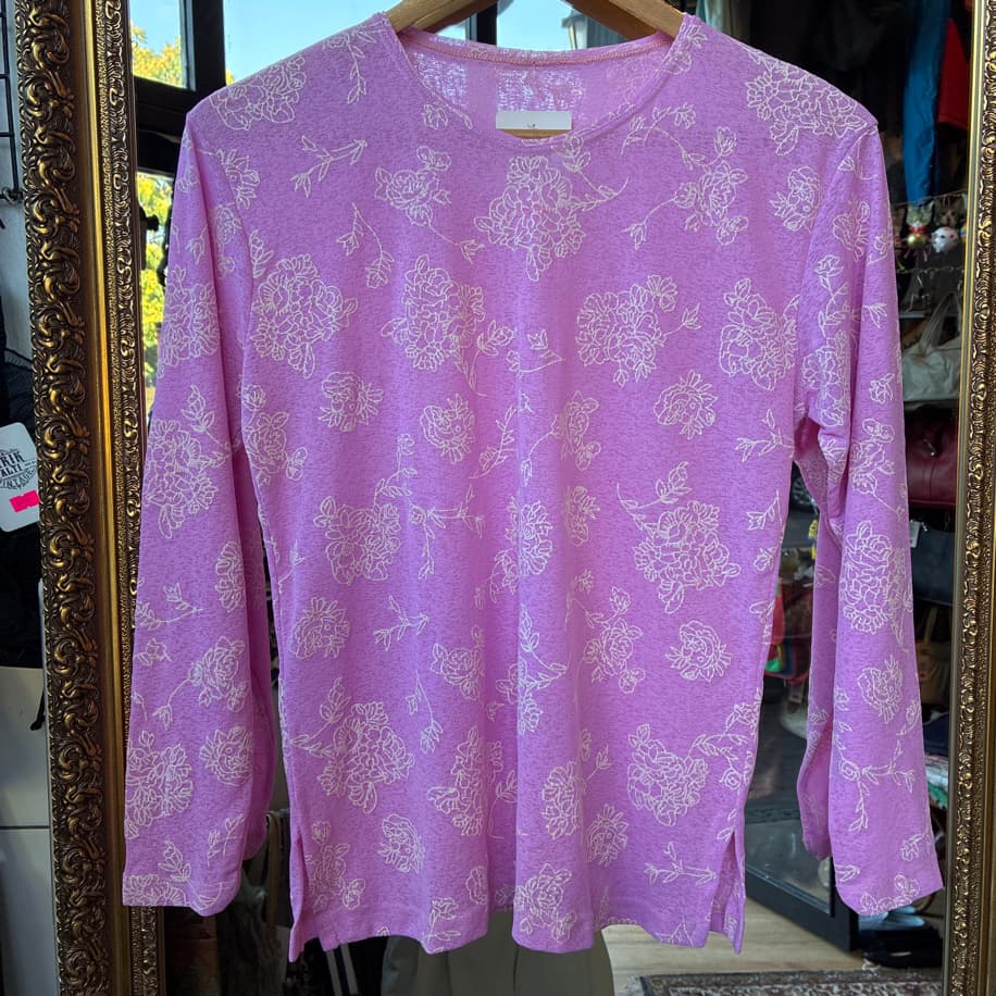 90's Pink Transparan Gorgeous Blouse 