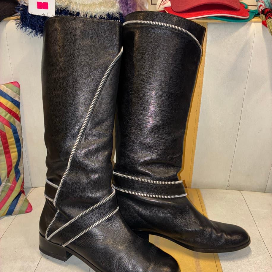 Michael Kors Black Leather Boots