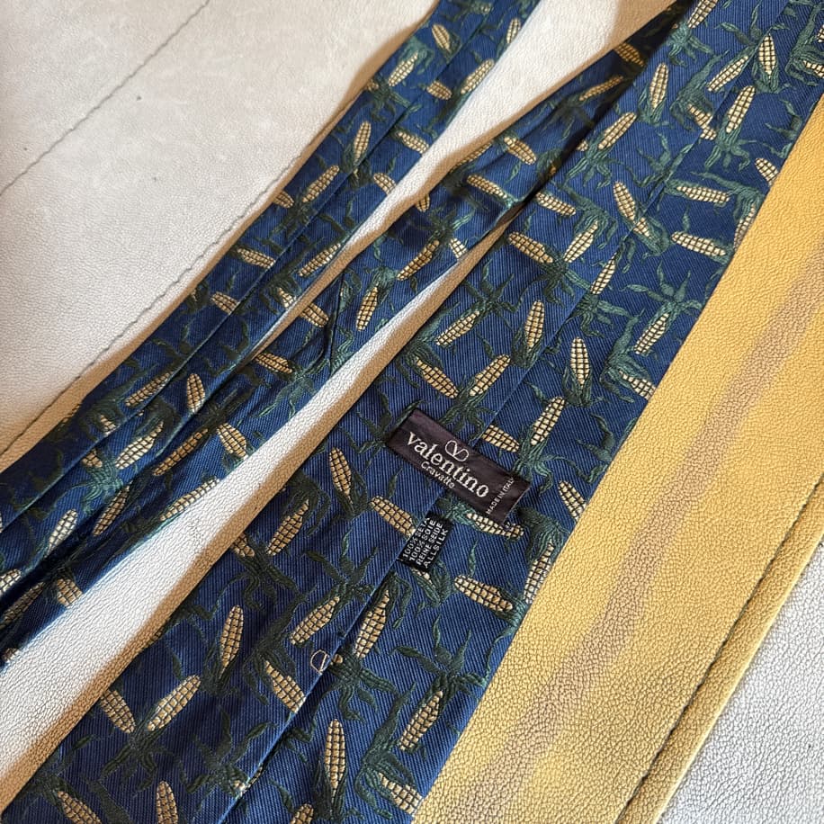 Valentino “Golden Cornfield” Silk Tie