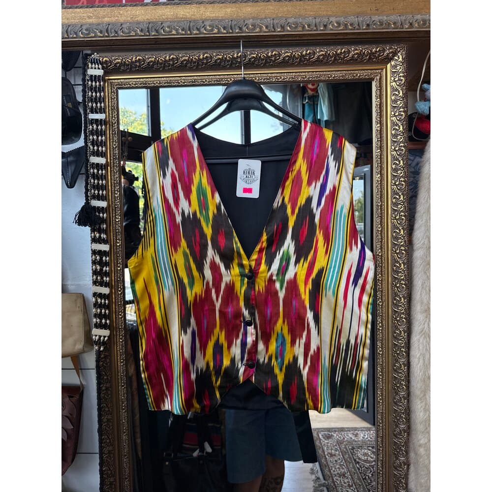 Ikat Mirage Silk Vest