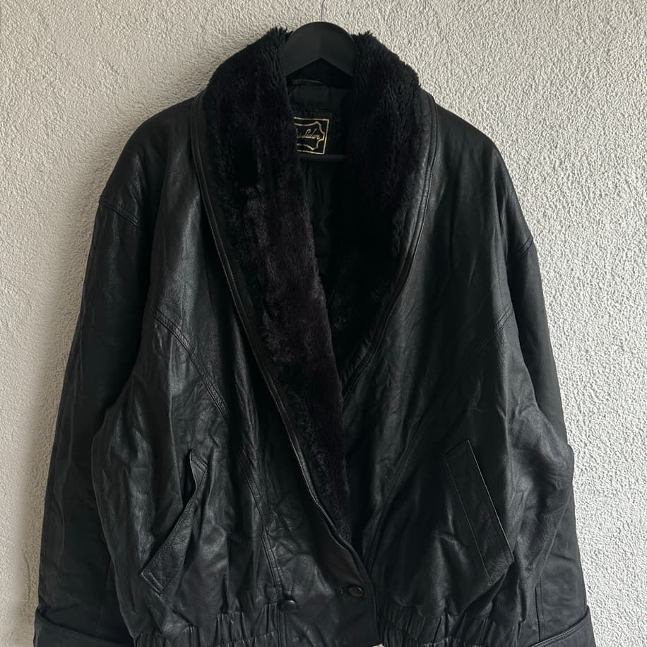 Vintage Bomber Deri Ceket
