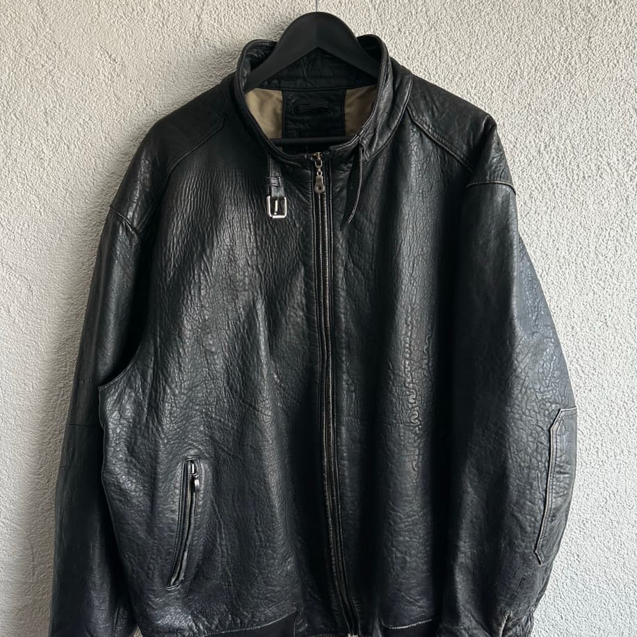 Vintage Bomber Deri Ceket