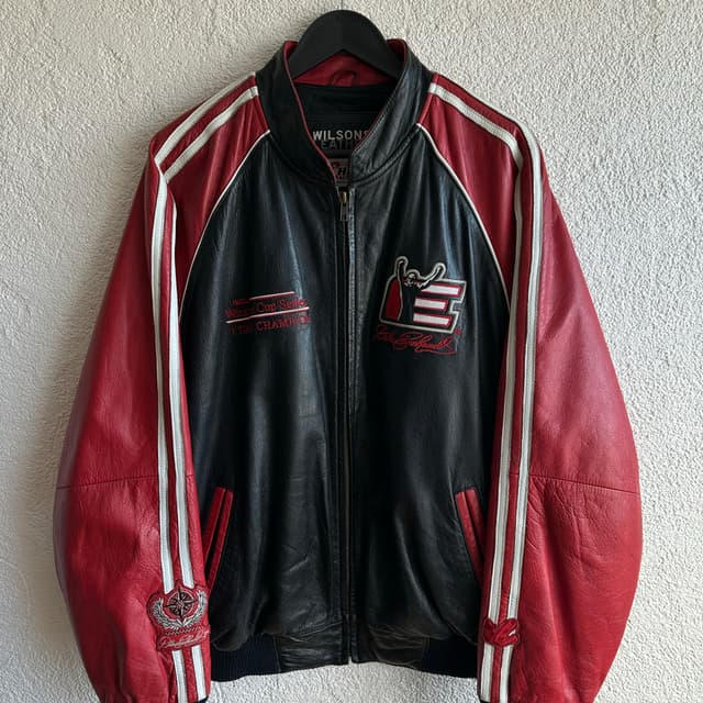 Vintage Nascar Deri Ceket