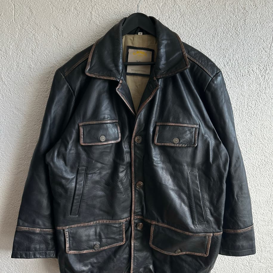 Vintage Camel Deri Ceket