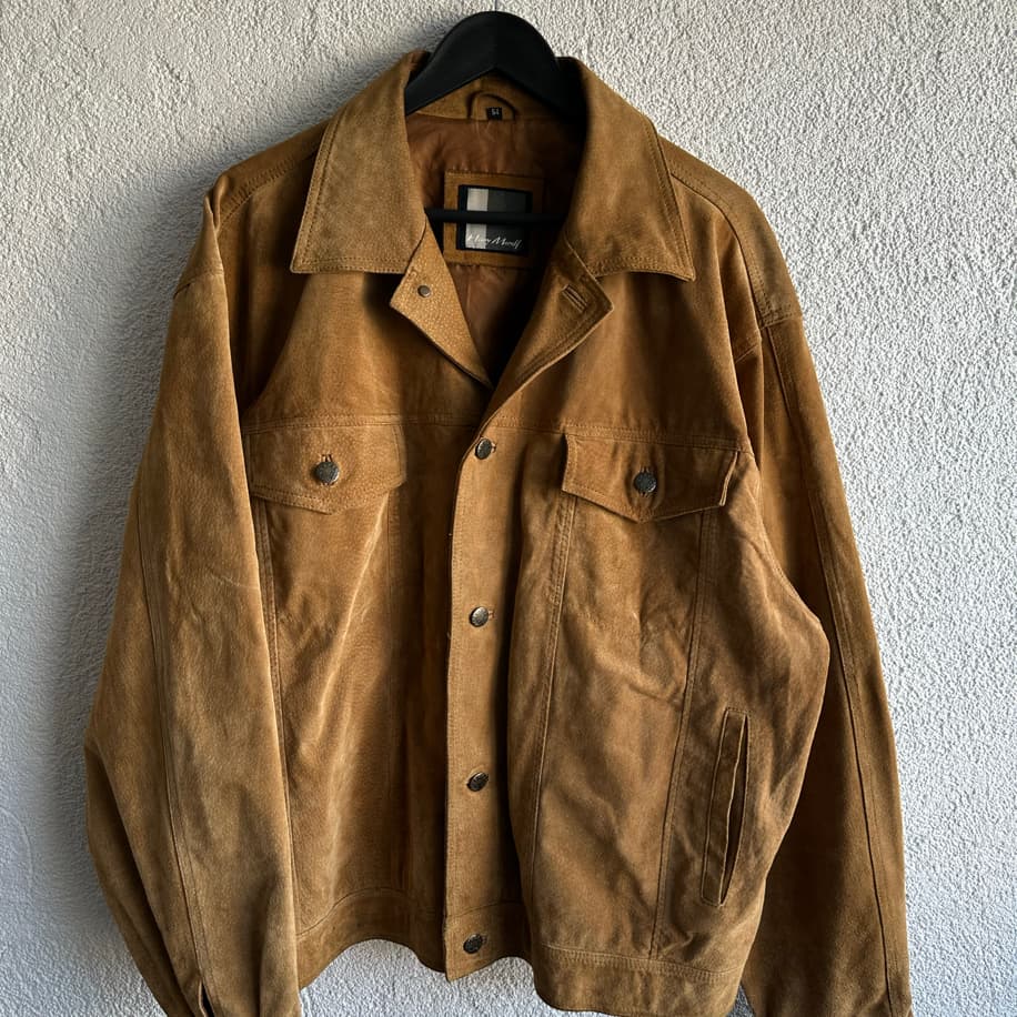 Vintage Trucker Deri Ceket