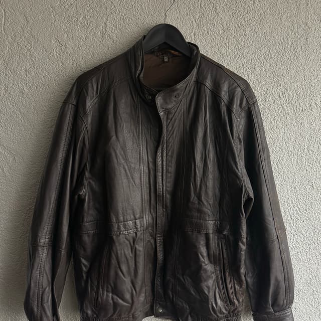Vintage Bomber Deri Ceket