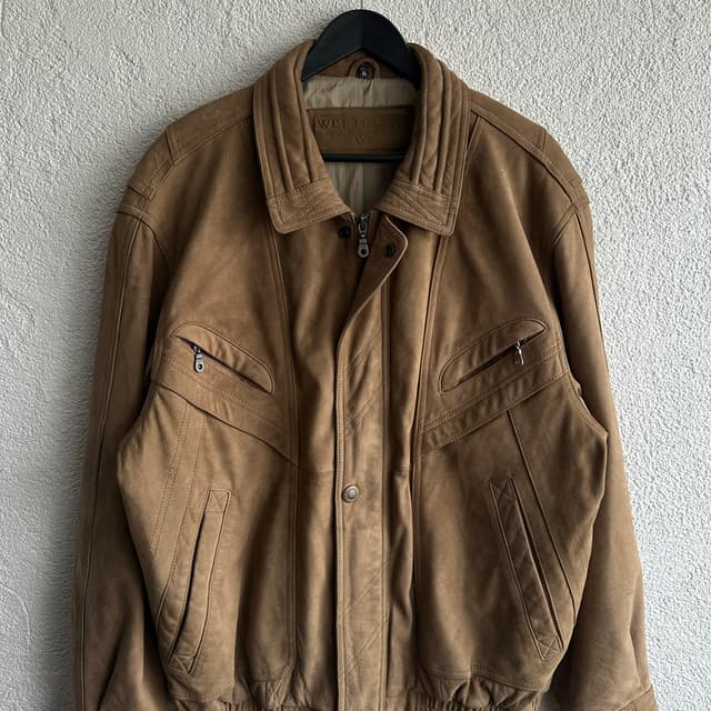 Vintage Bomber Deri Ceket