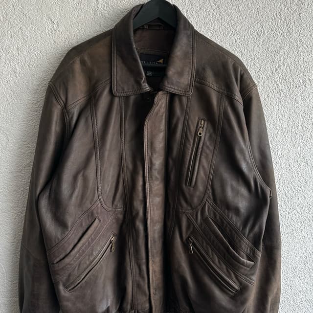 Vintage Bomber Deri Ceket