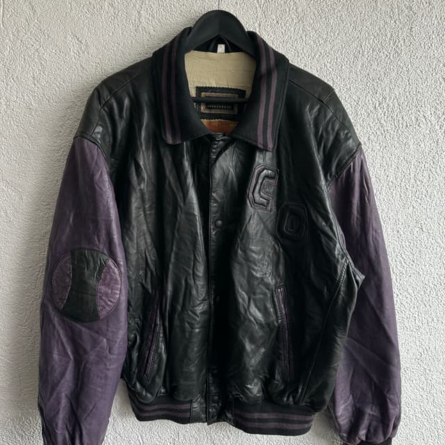 Vintage Bomber Deri Ceket