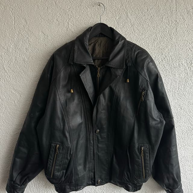 Vintage Bomber Deri Ceket