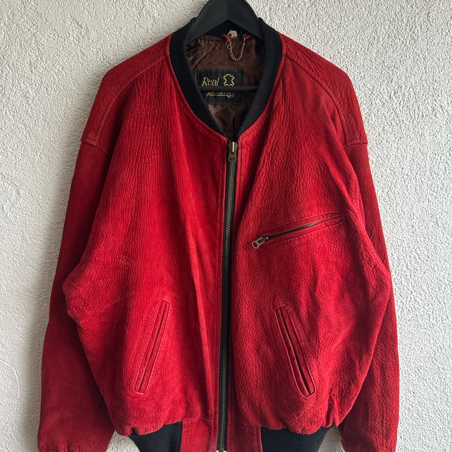 Vintage Bomber Deri Ceket