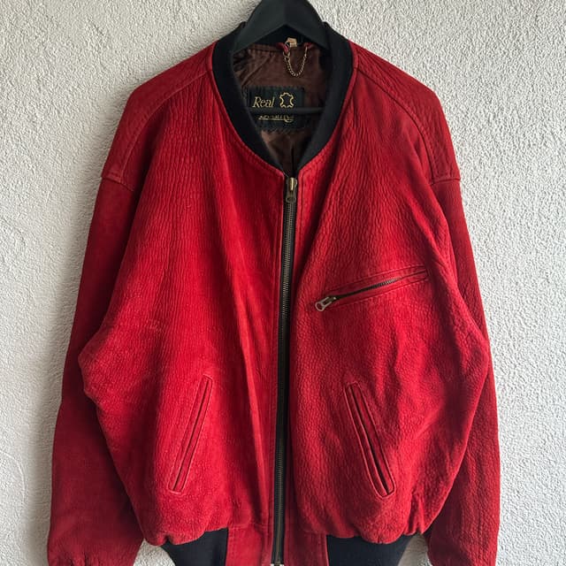 Vintage Bomber Deri Ceket