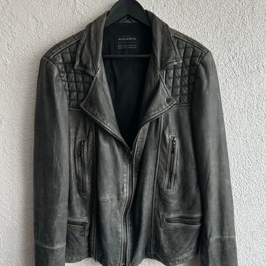 Vintage All Saints Biker Deri Ceket