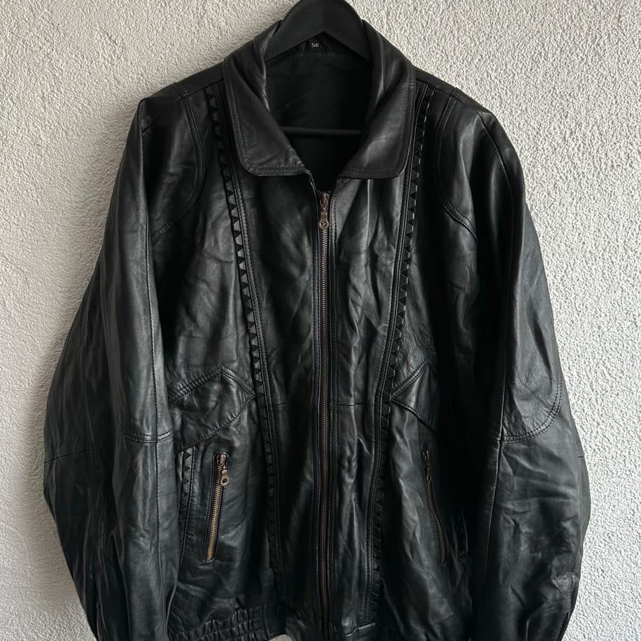 Vintage Bomber Deri Ceket