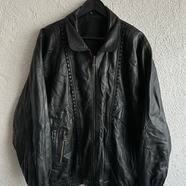 Vintage Bomber Deri Ceket