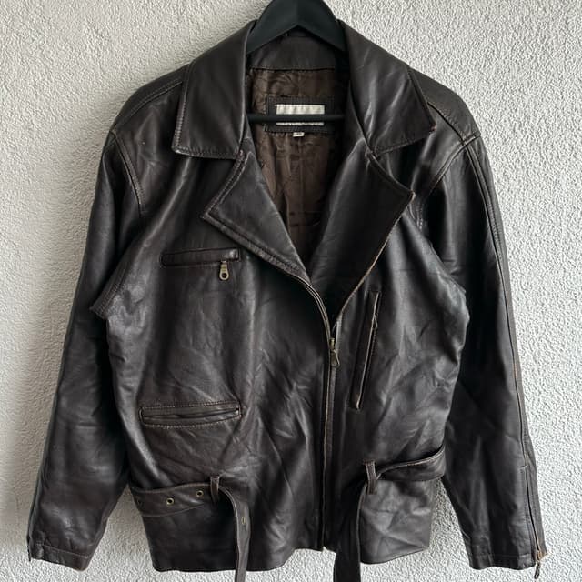 Vintage Biker Deri Ceket