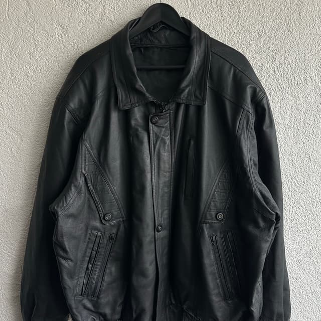Vintage Bomber Deri Ceket
