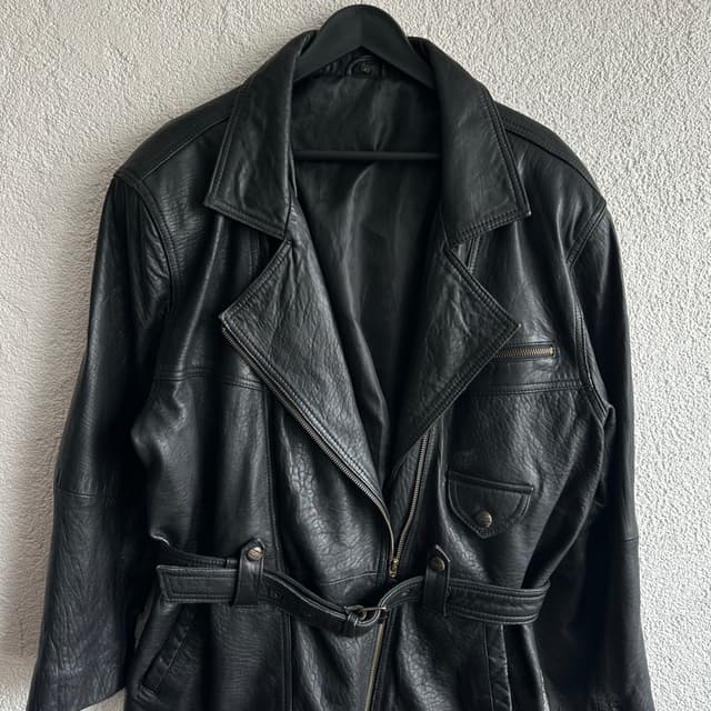 Vintage Biker Deri Ceket