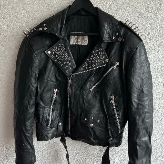 Vintage Biker Deri Ceket