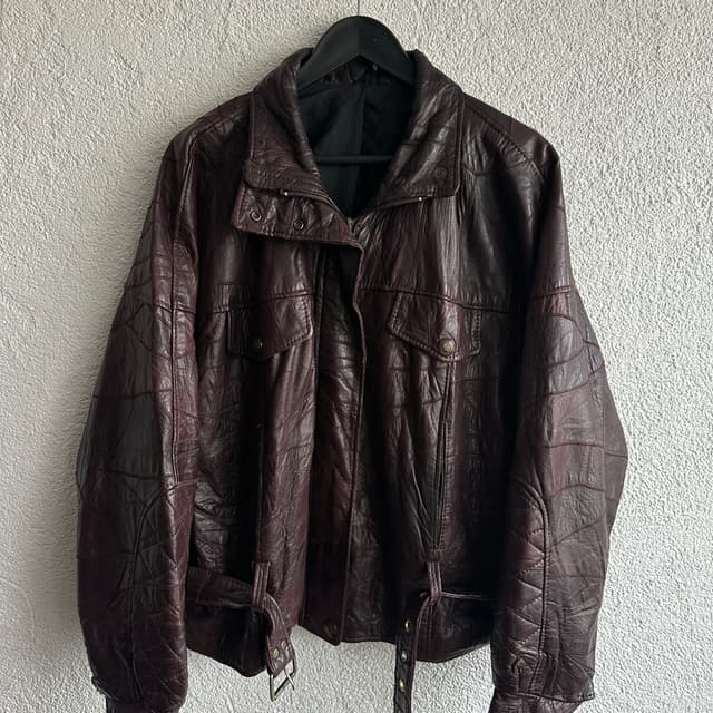 Vintage Biker Deri Ceket