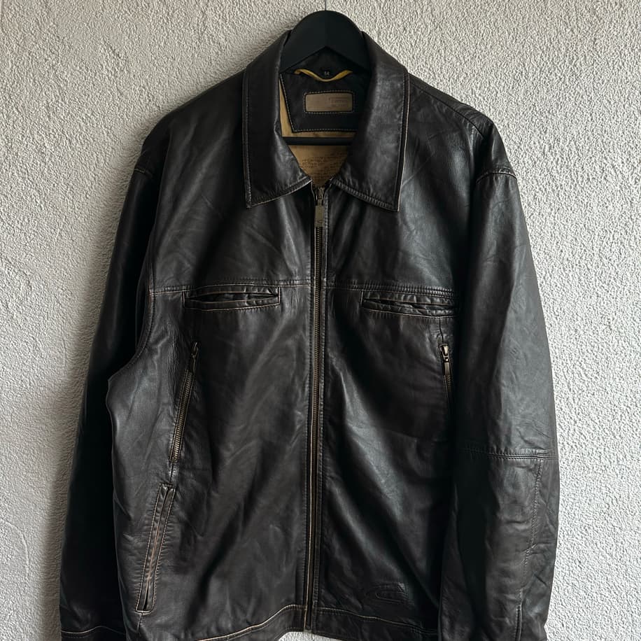 Vintage Camel Deri Ceket