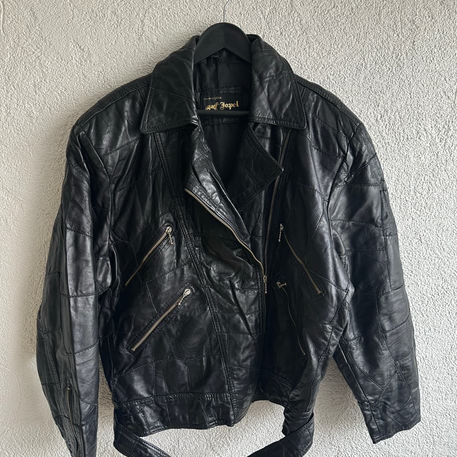 Vintage Biker Deri Ceket