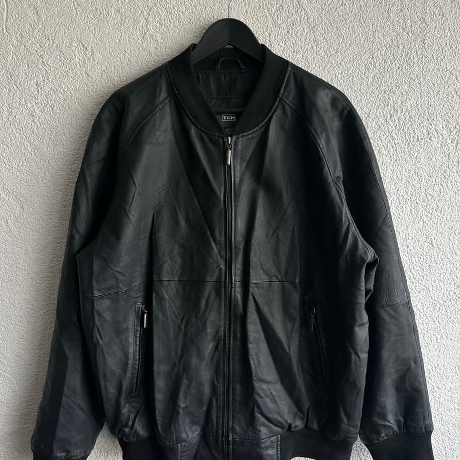Vintage Bomber Deri Ceket