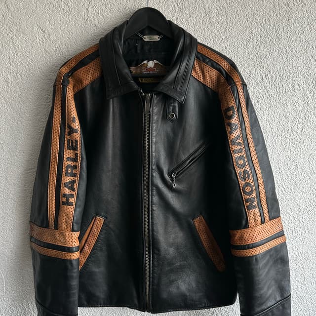 Vintage Harley Davidson Deri Ceket
