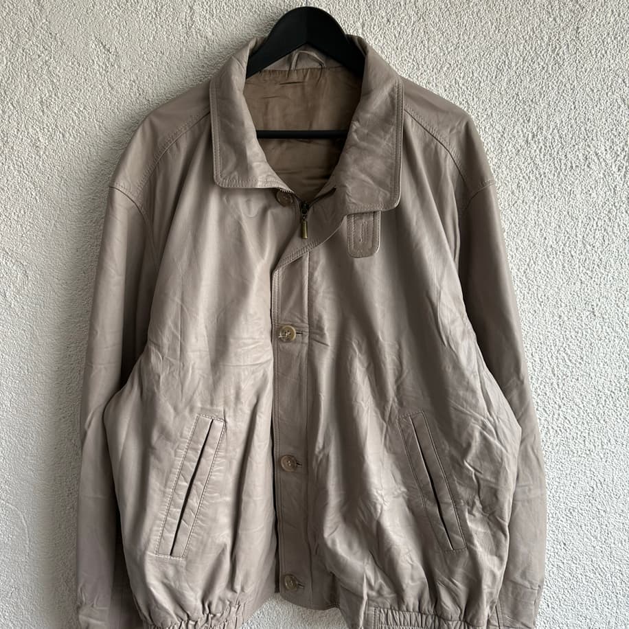 Vintage Bomber Deri Ceket