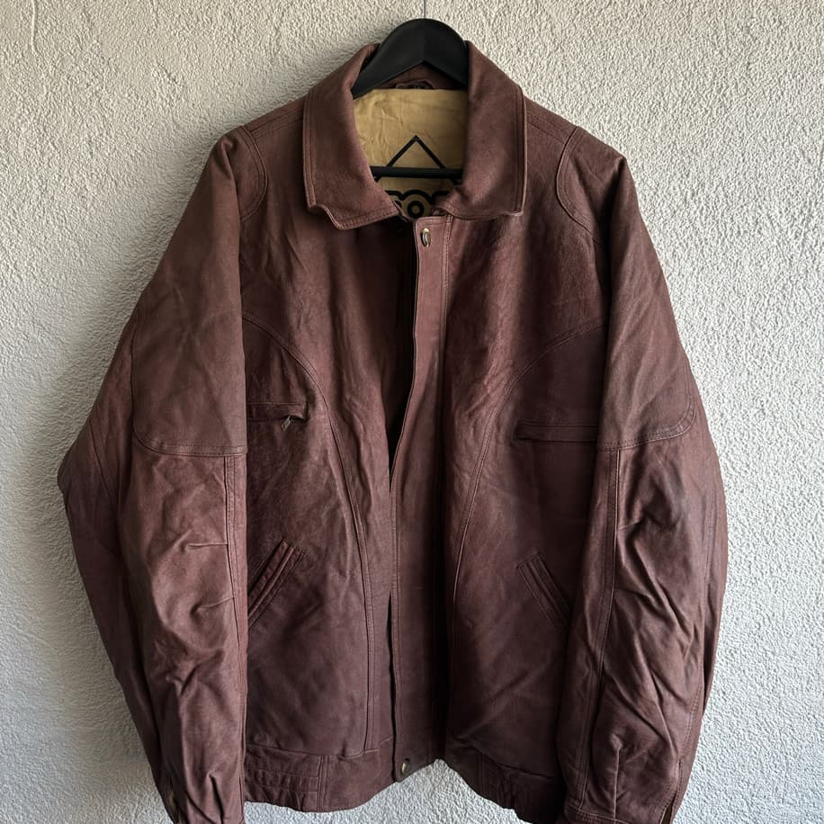 Vintage Bomber Deri Ceket
