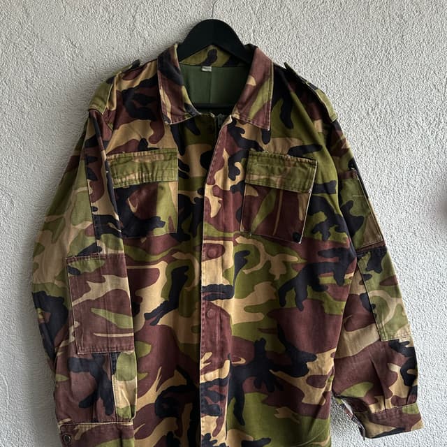 Vintage Kamuflaj Ceket