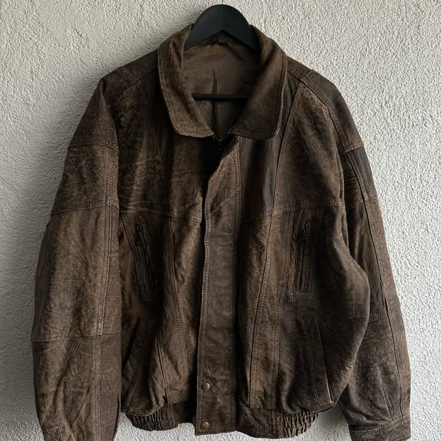 Vintage Bomber Deri Ceket