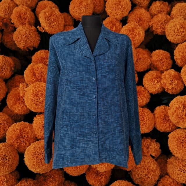 MAVİ DESENLİ GÖMLEK