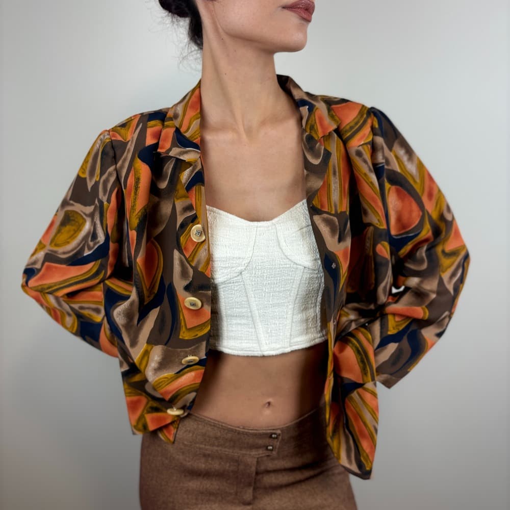 Desenli Vintage Gömlek