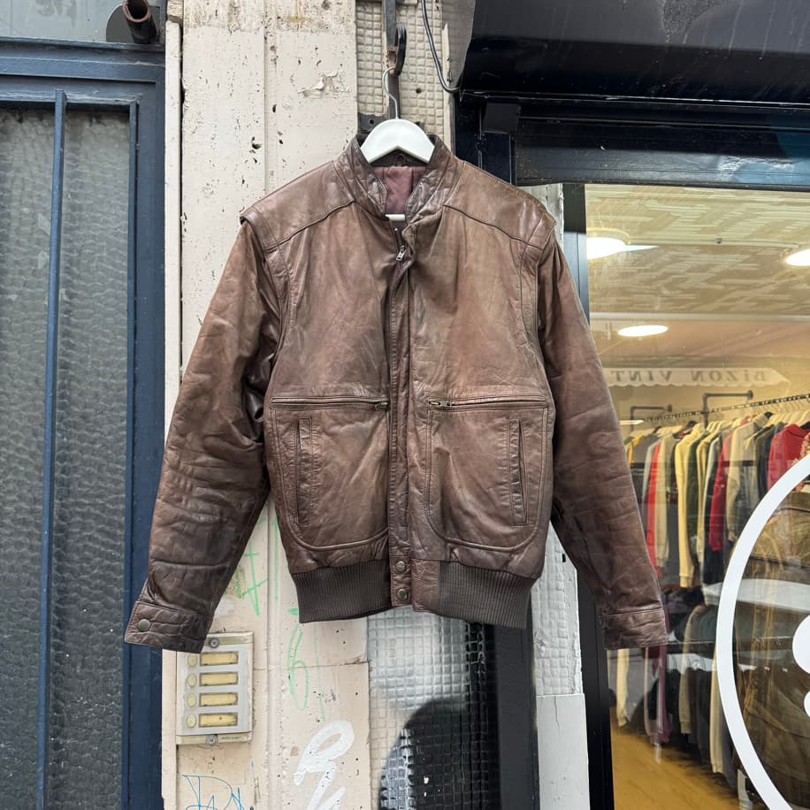 Vintage Deri Ceket M